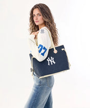 MLB New York Yankees Tote Bag with Wristlet Wallet