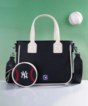 MLB New York Yankees Tote Bag with Baseball Coin Pouch