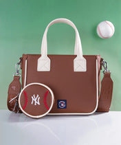 MLB New York Yankees Tote Bag with Baseball Coin Pouch