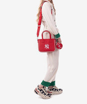 MLB New York Yankees Tote Bag with Baseball Coin Pouch