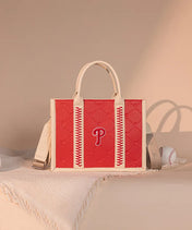 MLB Philadelphia Phillies Tote Bag with Baseball Stitch