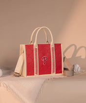MLB Philadelphia Phillies Tote Bag with Baseball Stitch