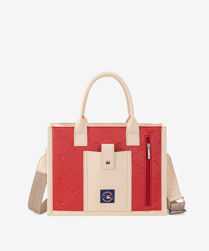 MLB Philadelphia Phillies Tote Bag with Baseball Stitch