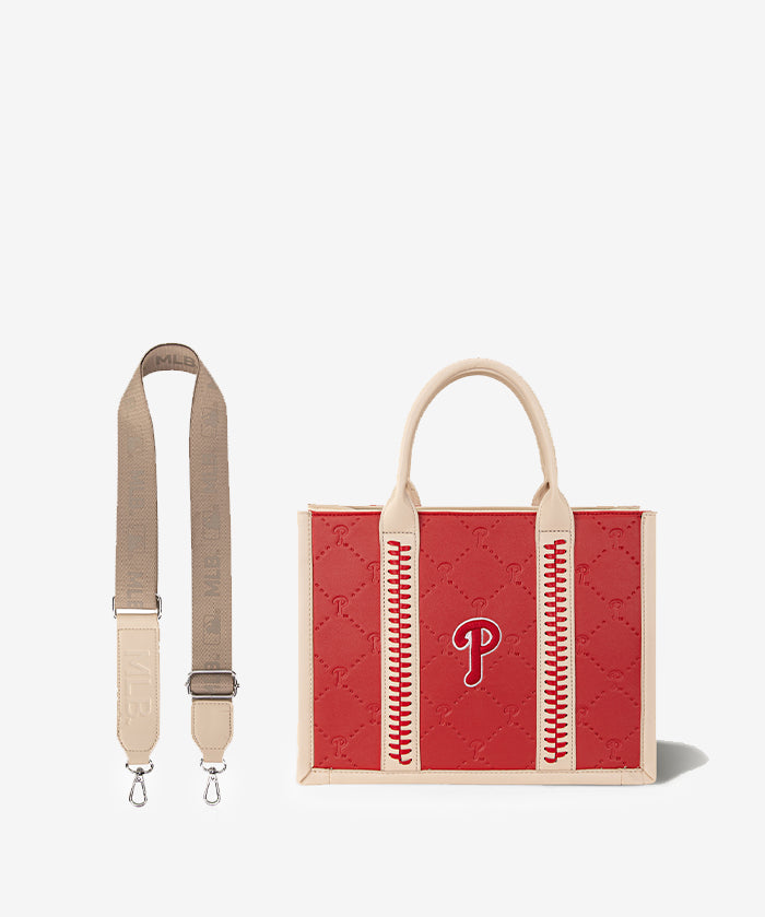 MLB Philadelphia Phillies Tote Bag with Baseball Stitch