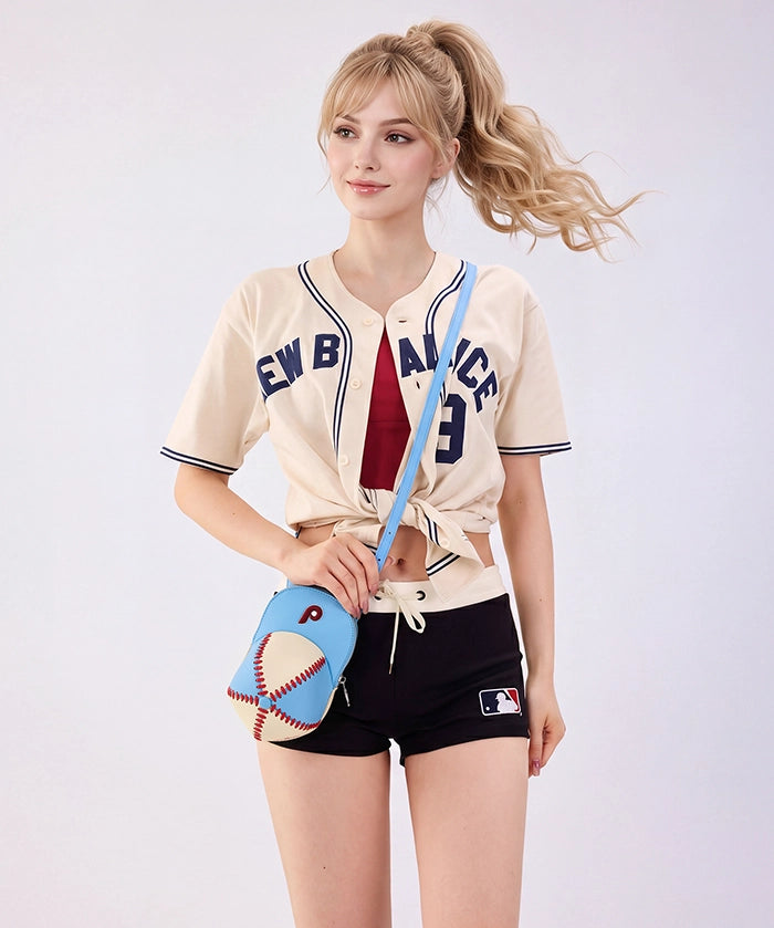 MLB Philadelphia Phillies Baseball Cap Crossbody Purse