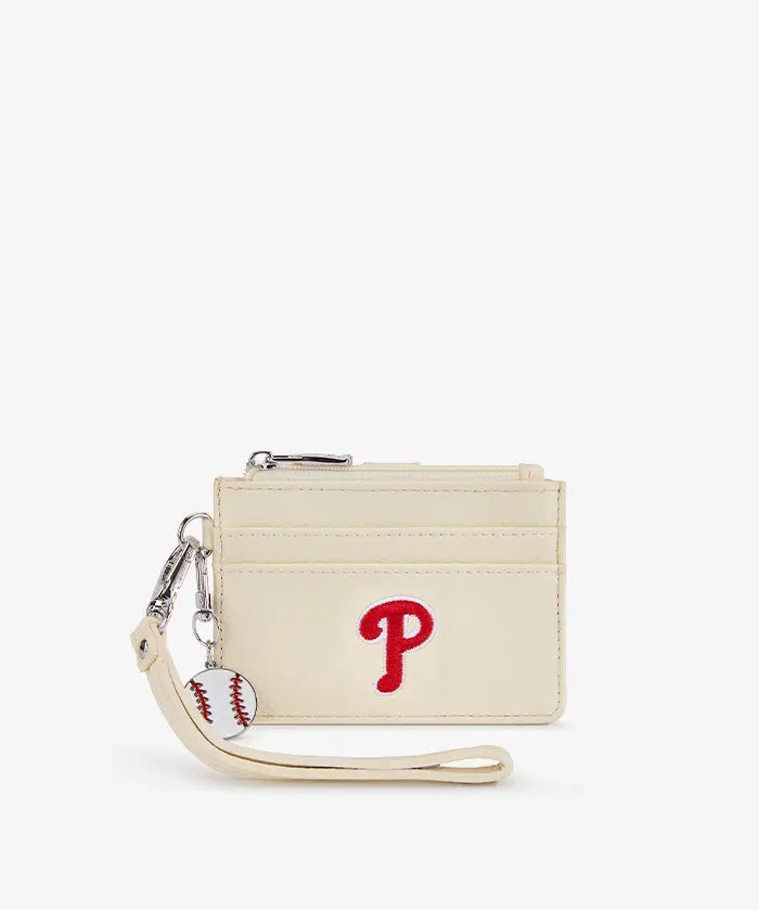 MLB Philadelphia Phillies Card Holder with Baseball Charm