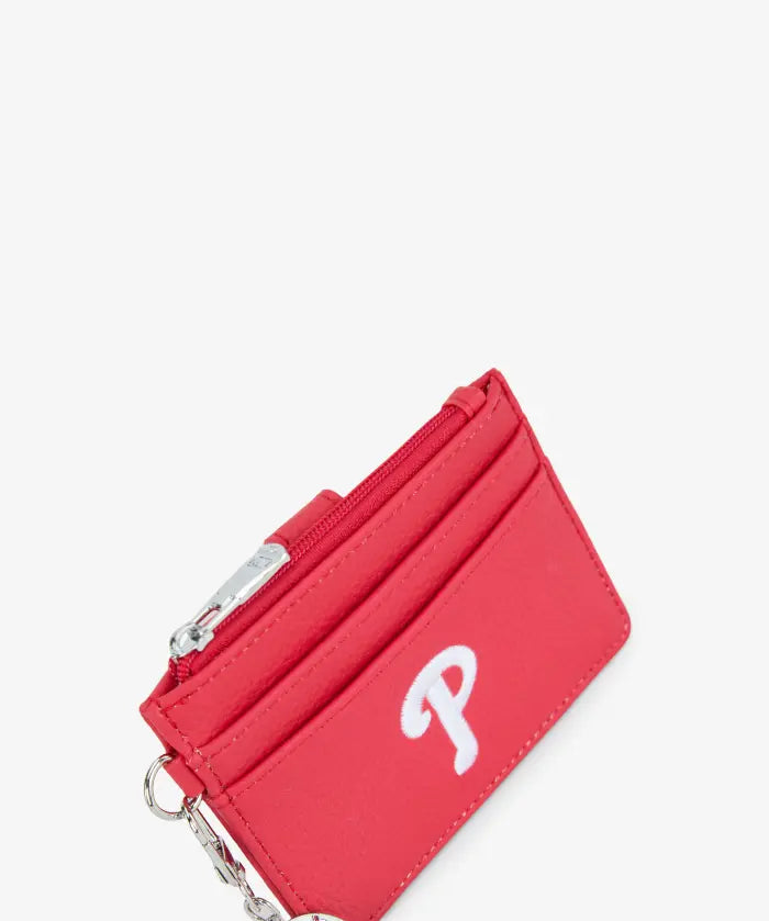 MLB Philadelphia Phillies Card Holder with Baseball Charm
