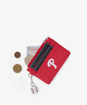MLB Philadelphia Phillies Card Holder with Baseball Charm