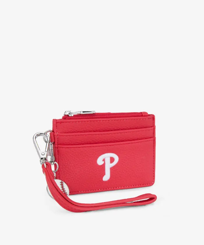 MLB Philadelphia Phillies Card Holder with Baseball Charm