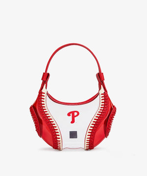 MLB Philadelphia Phillies Clear Stitch Hobo - Curveball