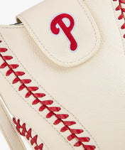 MLB Philadelphia Phillies Crossbody Bag With Baseball Seam
