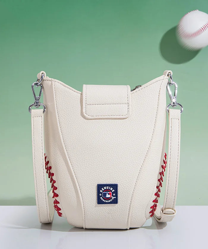 MLB Philadelphia Phillies Crossbody Bag With Baseball Seam