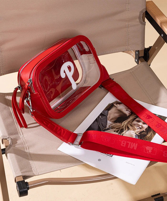 MLB Philadelphia Phillies Clear Crossbody Bag