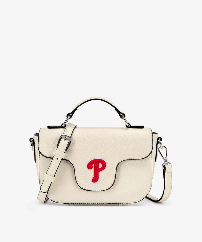 MLB Philadelphia Phillies Flap Crossbody Bag with Top Handle