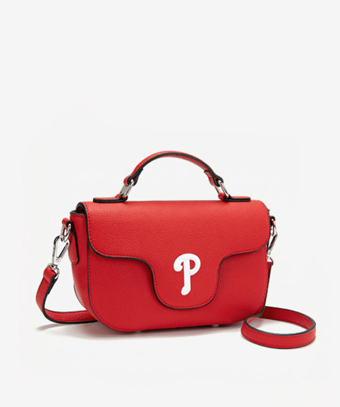 MLB Philadelphia Phillies Flap Crossbody Bag with Top Handle