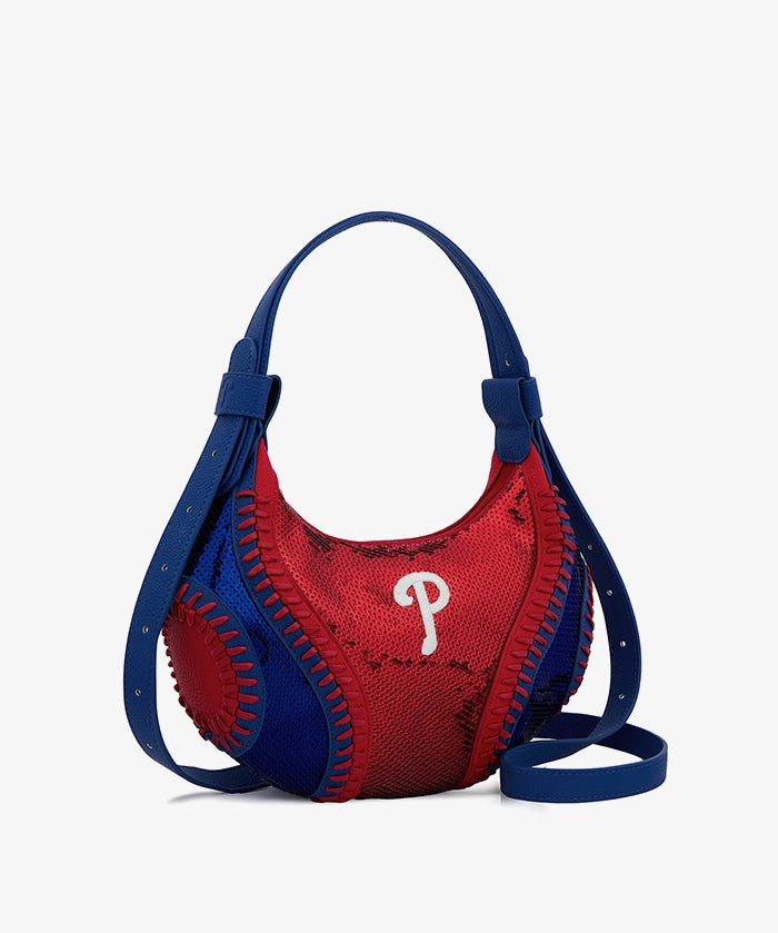 MLB Philadelphia Phillies Sequin Stitch Hobo - Curveball