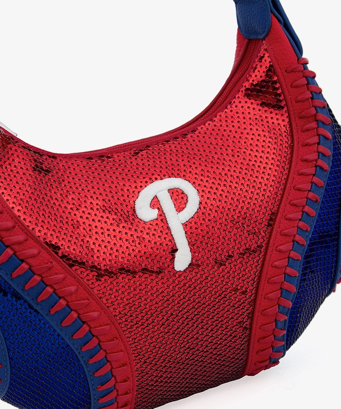 MLB Philadelphia Phillies Sequin Stitch Hobo - Curveball