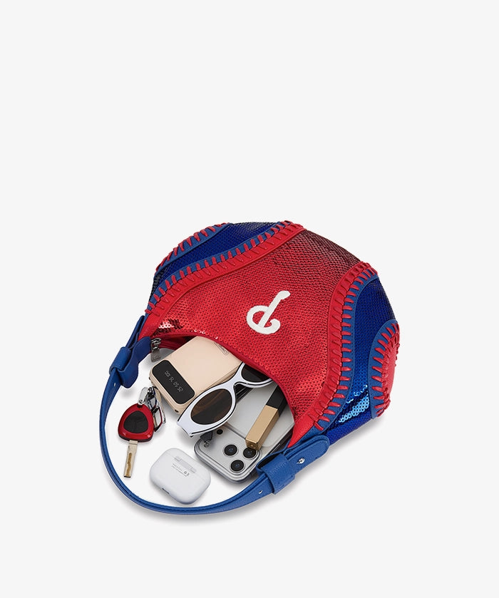 MLB Philadelphia Phillies Sequin Stitch Hobo - Curveball