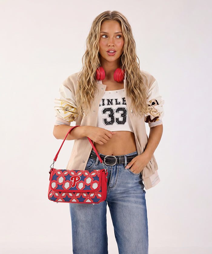 MLB Philadelphia Phillies Star Field Flap Crossbody
