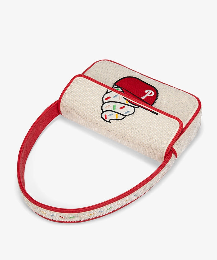 MLB Philadelphia Phillies Sundae Helmet Beaded Bag