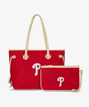 MLB Philadelphia Phillies Tote Bag with Wristlet Wallet