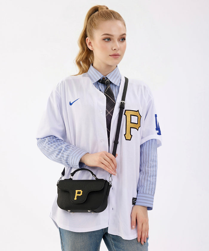 MLB Pittsburgh Pirates Flap Crossbody Bag with Top Handle