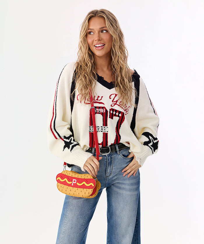 MLB Pittsburgh Pirates Hot Dog Crossbody Bag