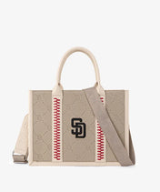 MLB San Diego Padres Tote Bag with Baseball Stitch