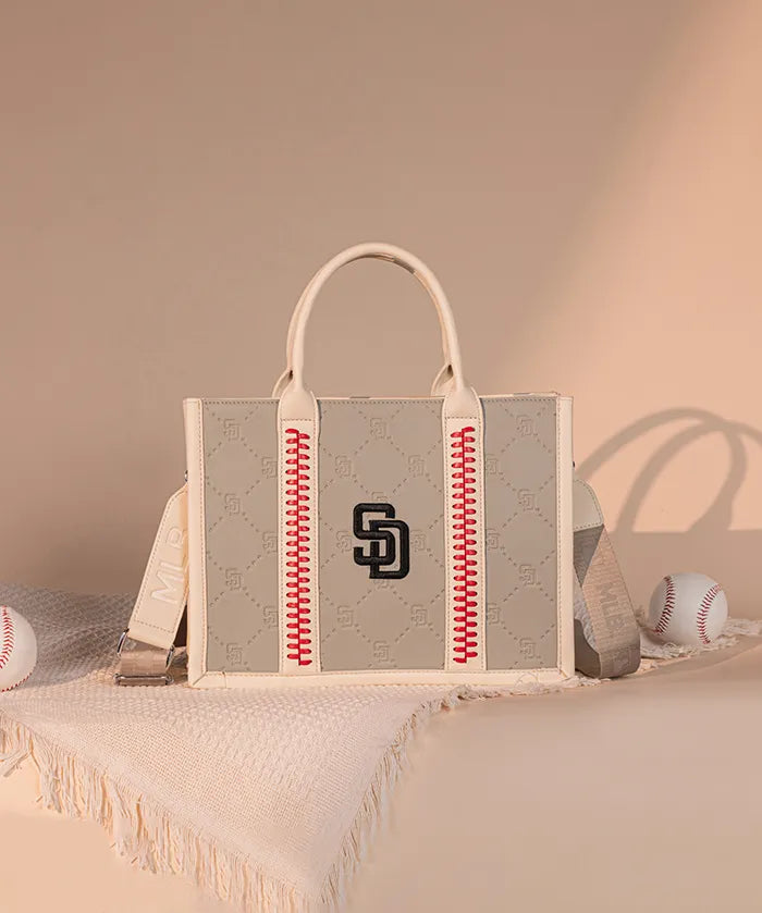 MLB San Diego Padres Tote Bag with Baseball Stitch