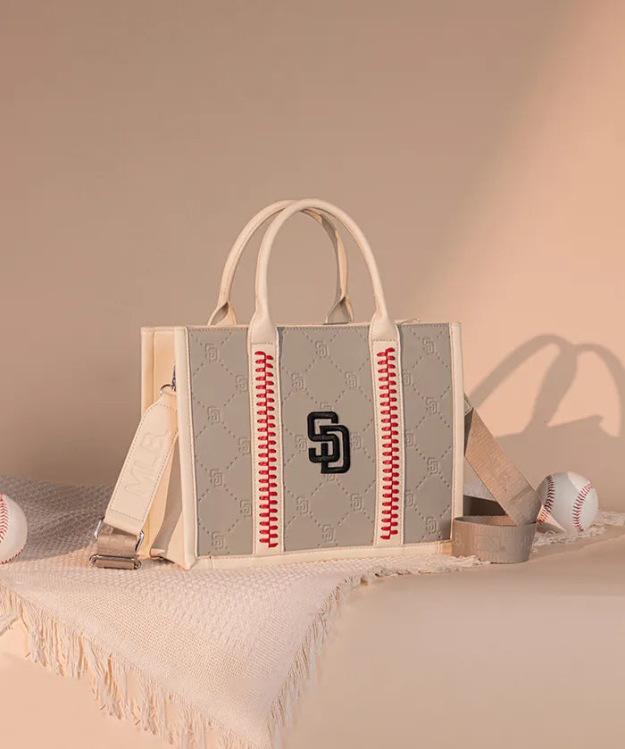 MLB San Diego Padres Tote Bag with Baseball Stitch