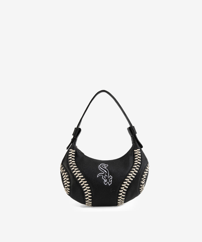 MLB Chicago White Sox Hobo Bag With Baseball Seams
