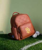 MLB San Diego Padres Backpack with Embossed Pattern