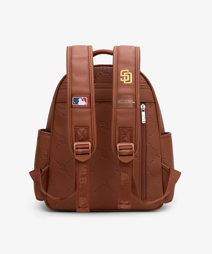 MLB San Diego Padres Backpack with Embossed Pattern