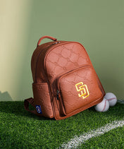 MLB San Diego Padres Backpack with Embossed Pattern