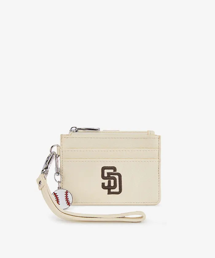 MLB San Diego Padres Card Holder with Baseball Charm