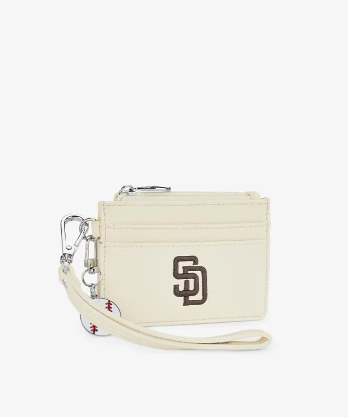 MLB San Diego Padres Card Holder with Baseball Charm