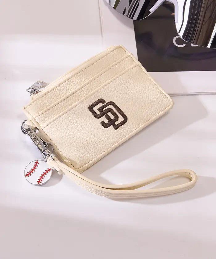 MLB San Diego Padres Card Holder with Baseball Charm