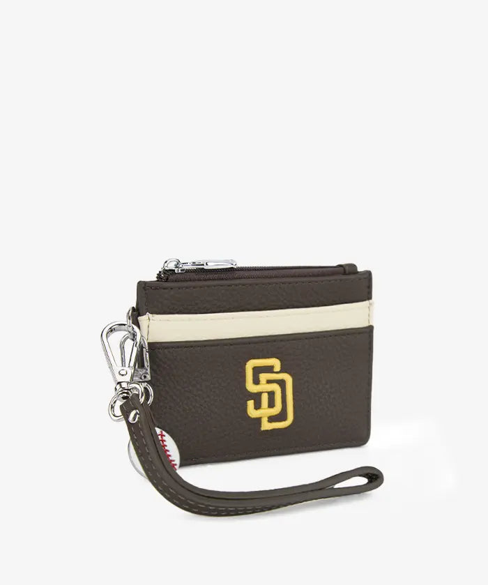 MLB San Diego Padres Card Holder with Baseball Charm