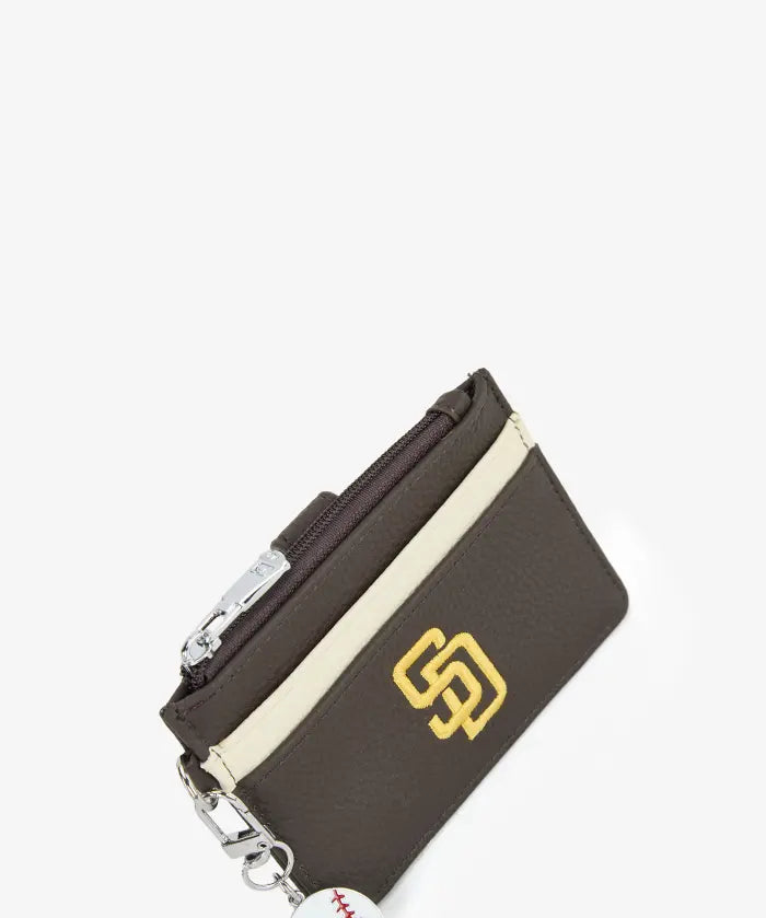 MLB San Diego Padres Card Holder with Baseball Charm
