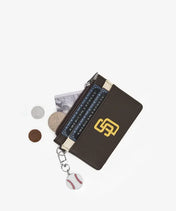 MLB San Diego Padres Card Holder with Baseball Charm