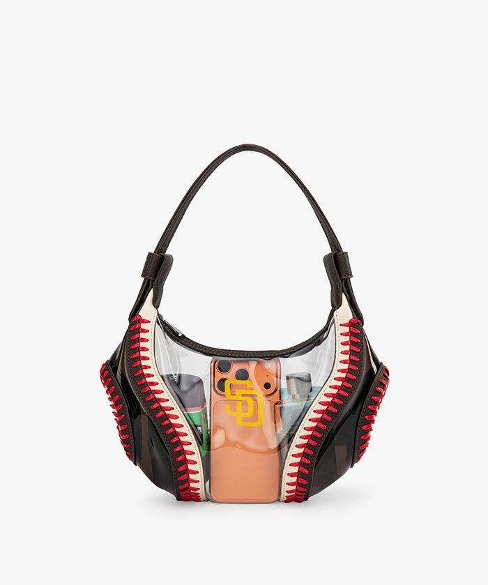 MLB San Diego Padres Clear Stitch Hobo - Curveball