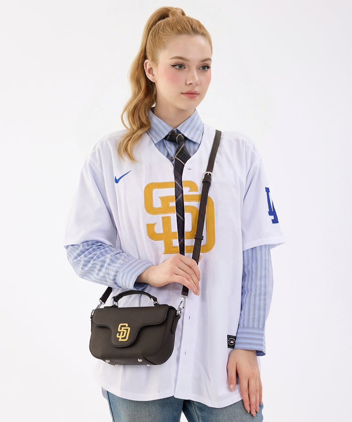 MLB San Diego Padres Flap Crossbody Bag with Top Handle