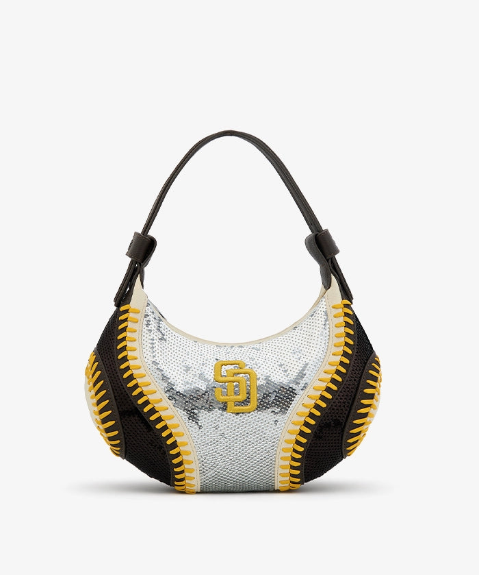 MLB San Diego Padres Sequin Stitch Hobo - Curveball