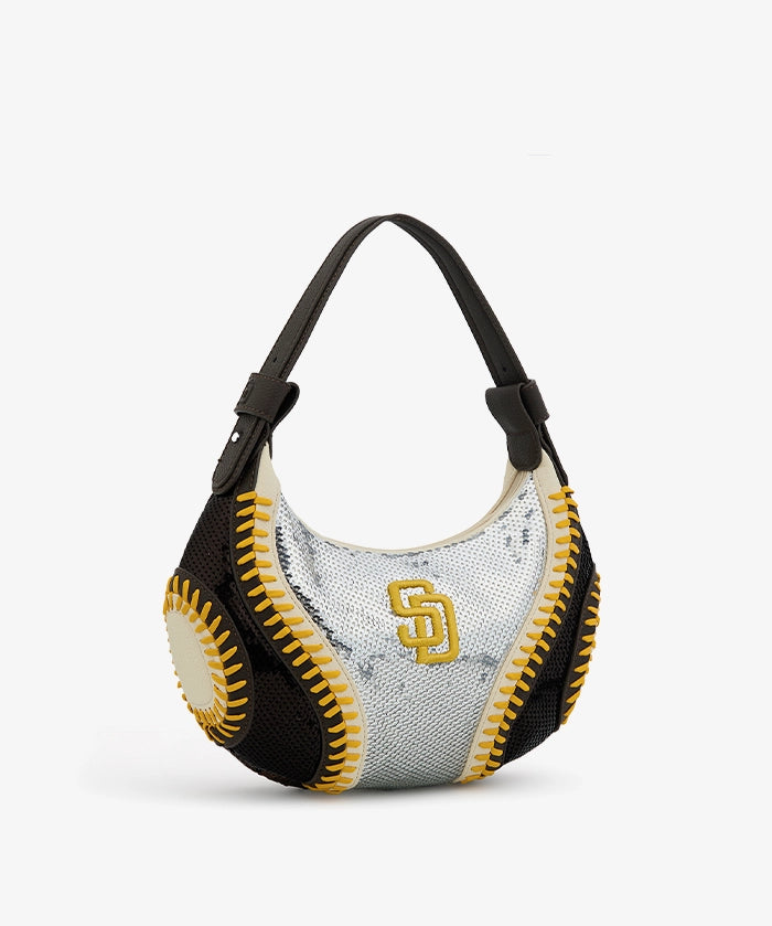 MLB San Diego Padres Sequin Stitch Hobo - Curveball