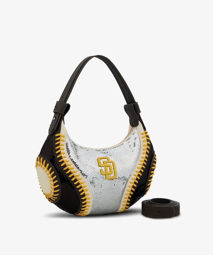 MLB San Diego Padres Sequin Stitch Hobo - Curveball