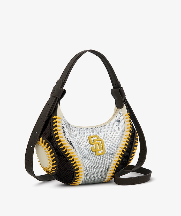 MLB San Diego Padres Sequin Stitch Hobo - Curveball
