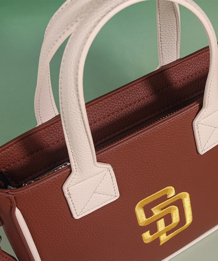 MLB San Diego Padres Tote Bag with Baseball Coin Pouch