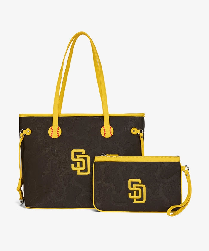 MLB San Diego Padres Tote Bag with Wristlet Wallet