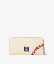 MLB San Diego Padres Zip Wallet Baseball Stitch Detail