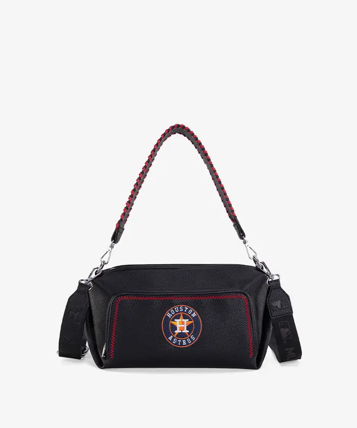 MLB Houston Astros Shoulder Bag with Crossbody Strap